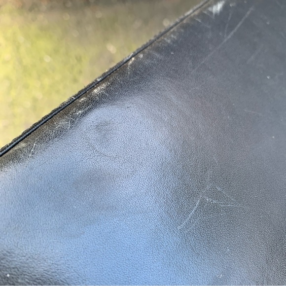 Classic Vintage Leather Combination Briefcase -  CROUCH & FITZGERALD 16x13x3 - Picture 7 of 13